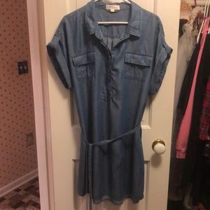 Shortsleeved Shirt Dress